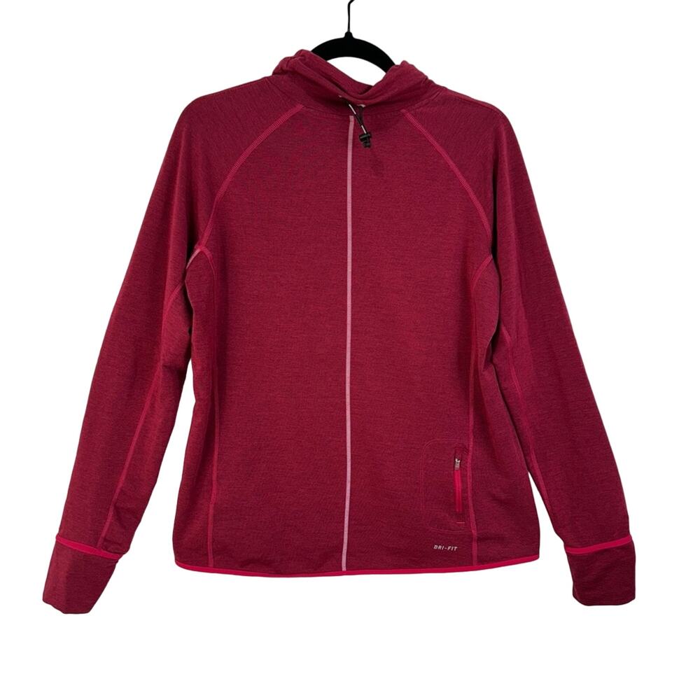 Nike Thermal Brushed Fleece Lined Cowl Neck Pullover Women’s Size Large Dri-Fit